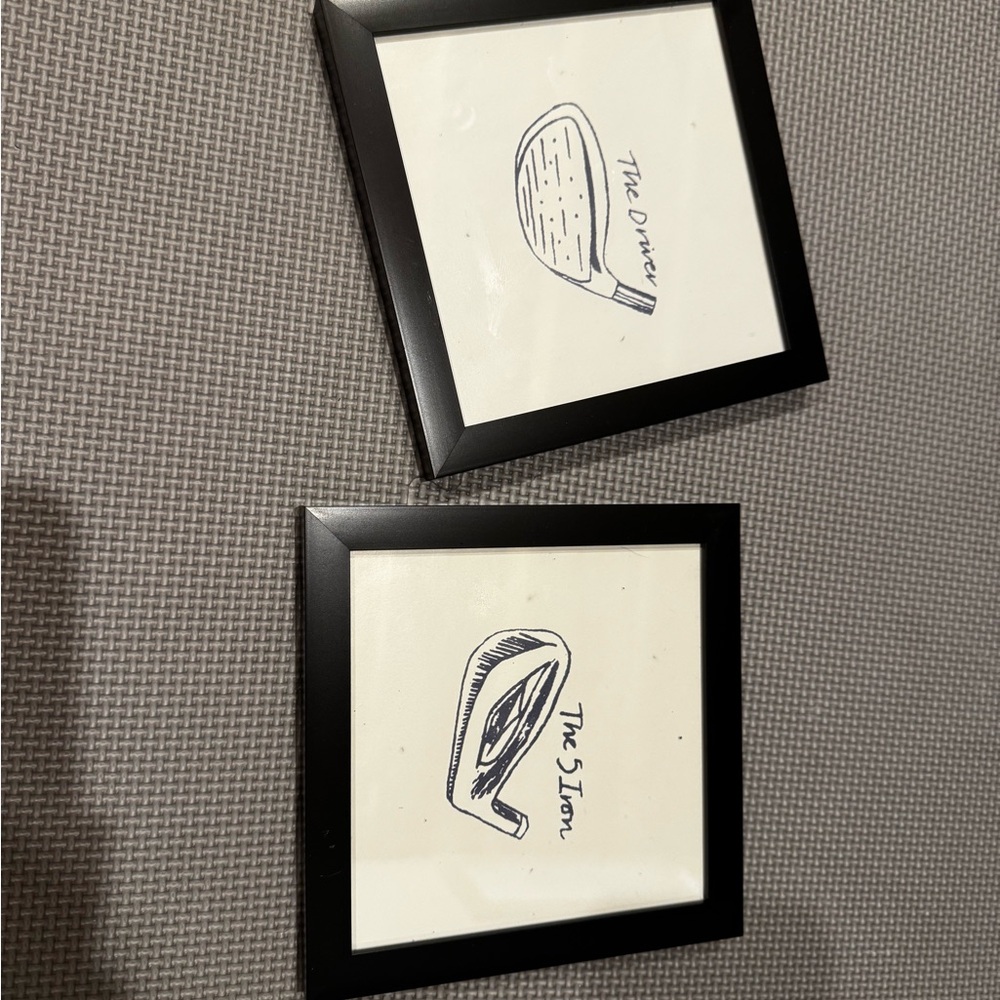 Black Framed Golf Art Prints